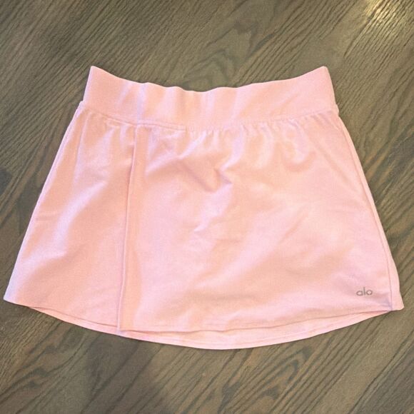 ALO Yoga Pants - ALO YOGA Match Point Tennis Skirt Pink Wrap Athletic Skort, size small, EUC